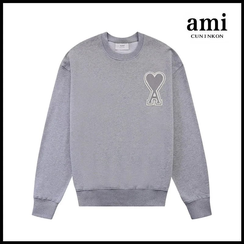 Gray [611 Car Badge Crew-Neck Style]