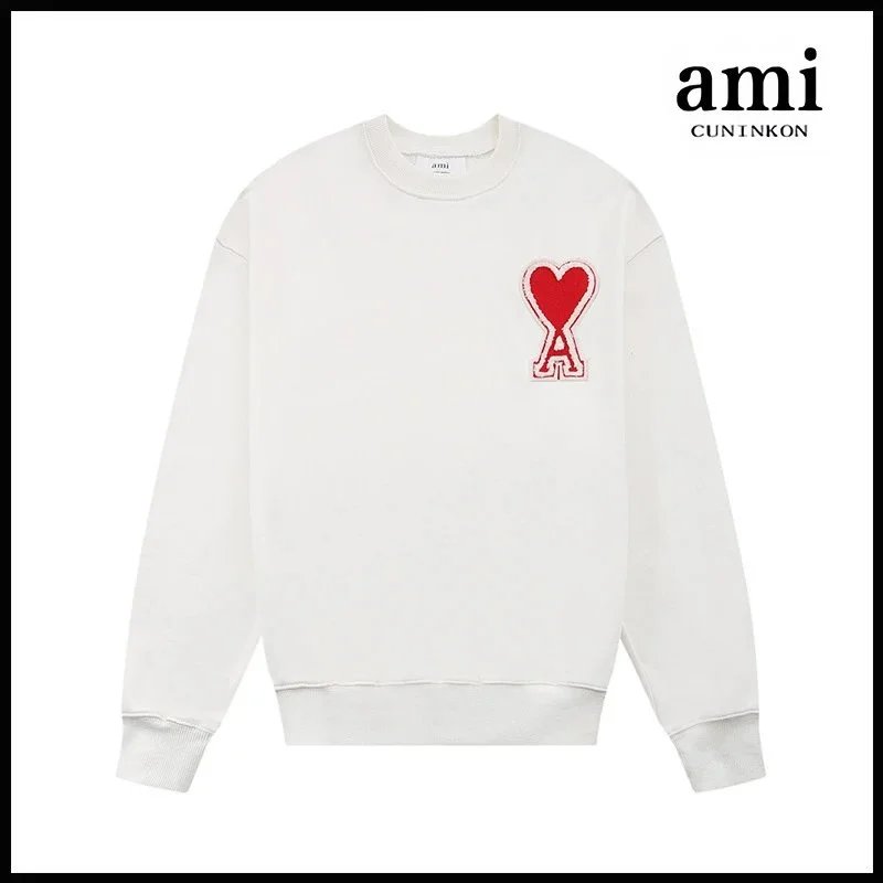 White and Red [611 Car Badge Crew-Neck Style]