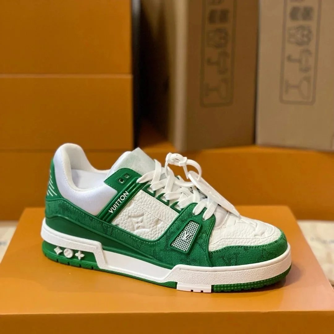 White and green