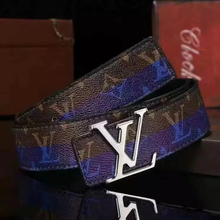 New coffee-blue silver-buckle style