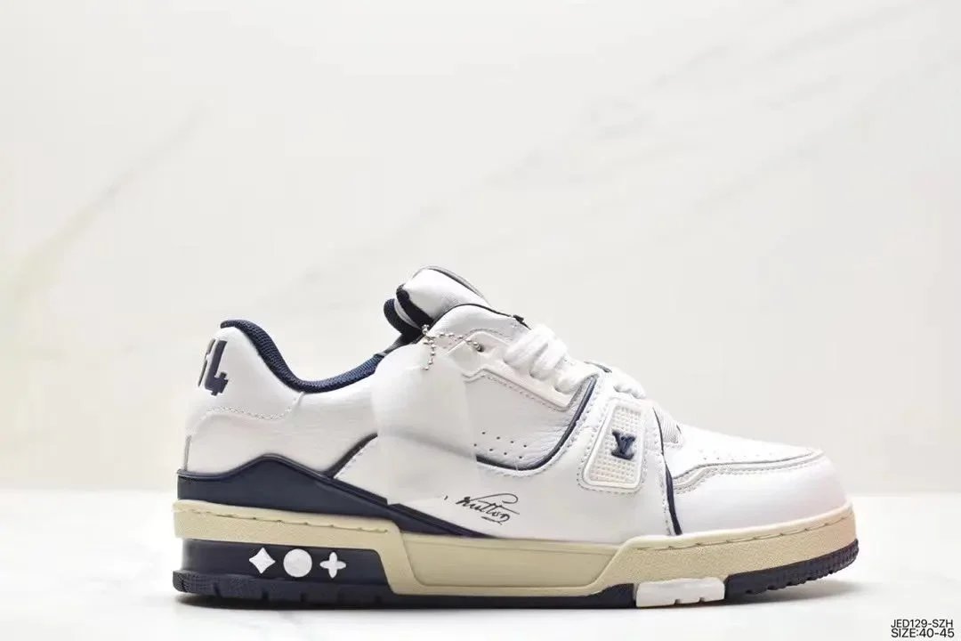 15 White and Deep Blue