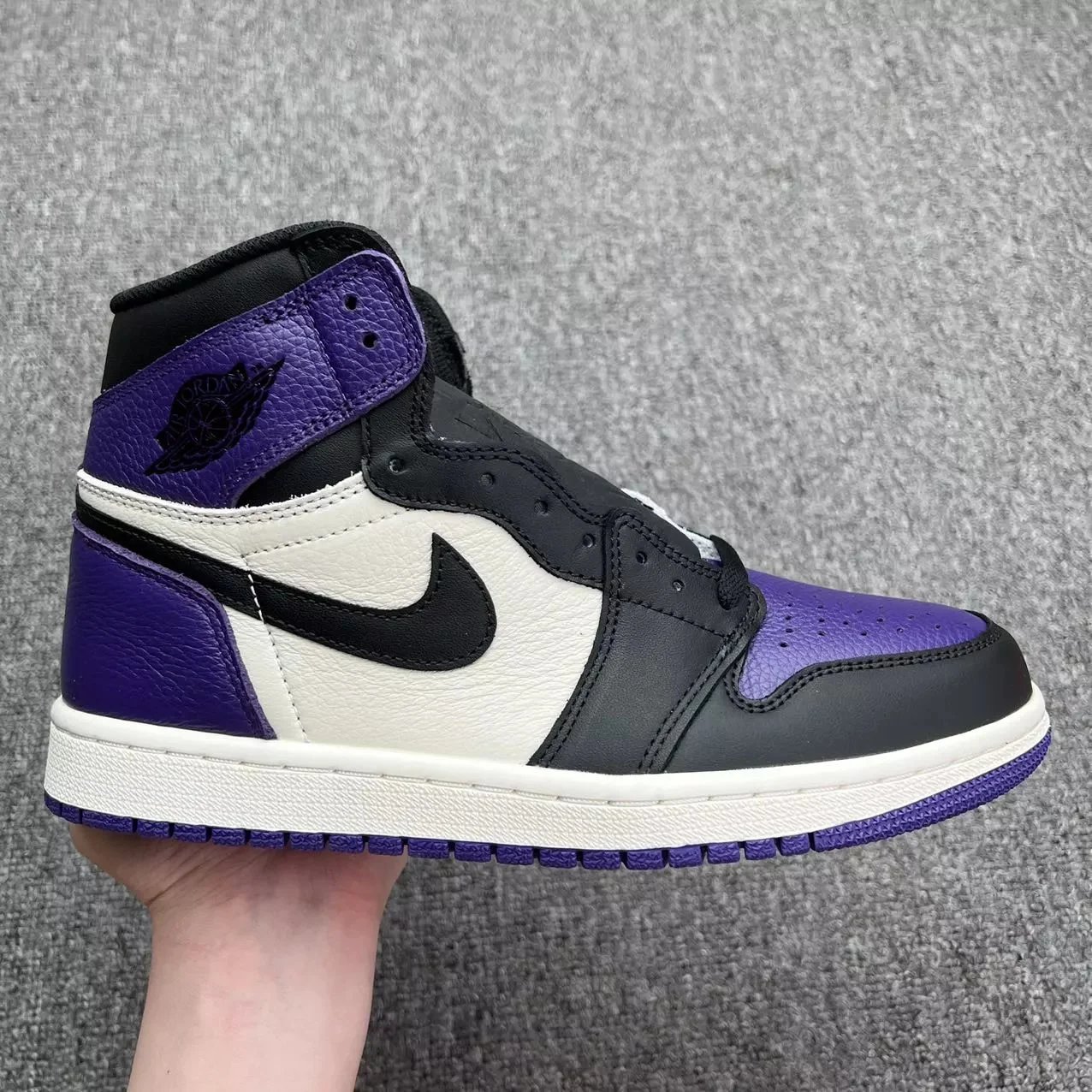 New XC AJ1 Black and Purple Toe