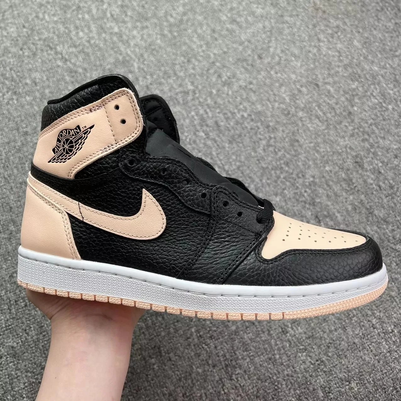 New XC AJ1 Black and Pink Toe