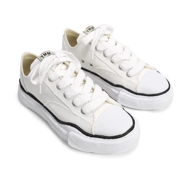 Canvas white low-top