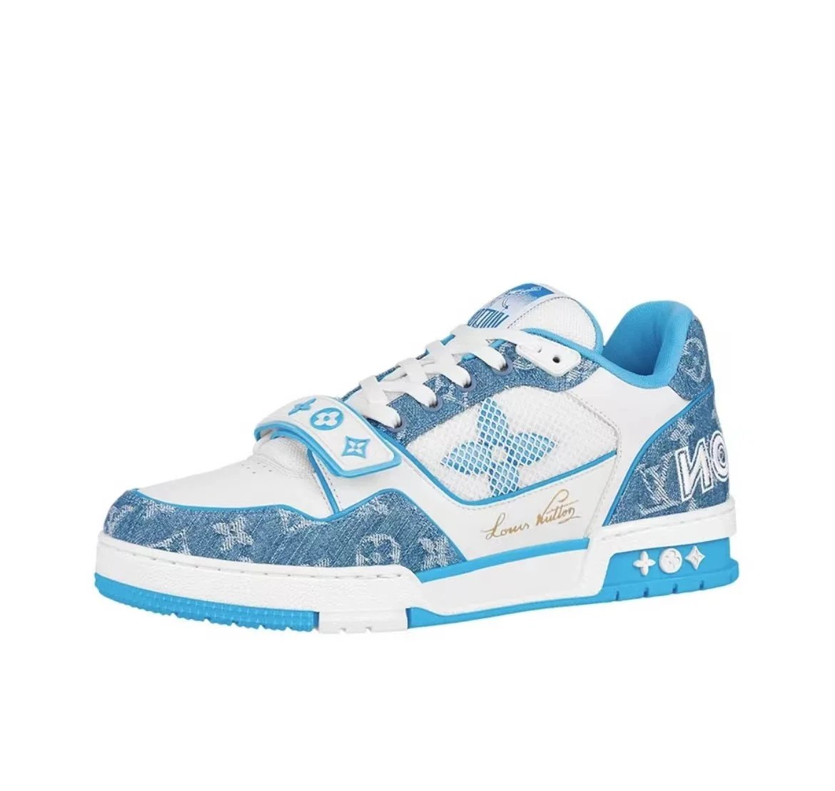 Blue Velcro strap