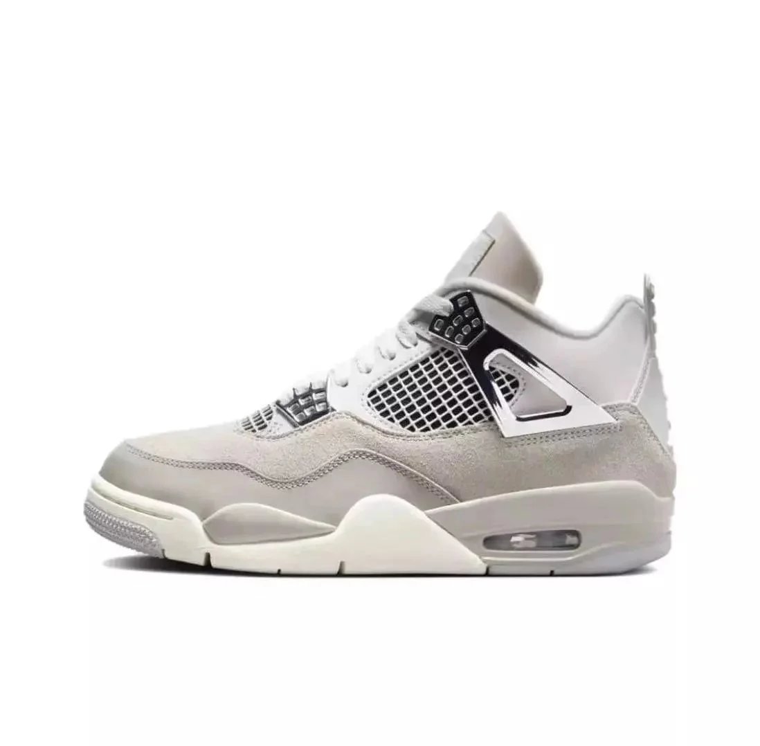 I8 AJ4 White-Grey Silver Buckle [AQ9129-001]