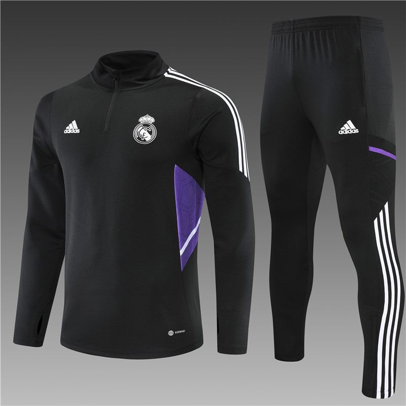 Bright yellow 2223 Real Madrid black suit