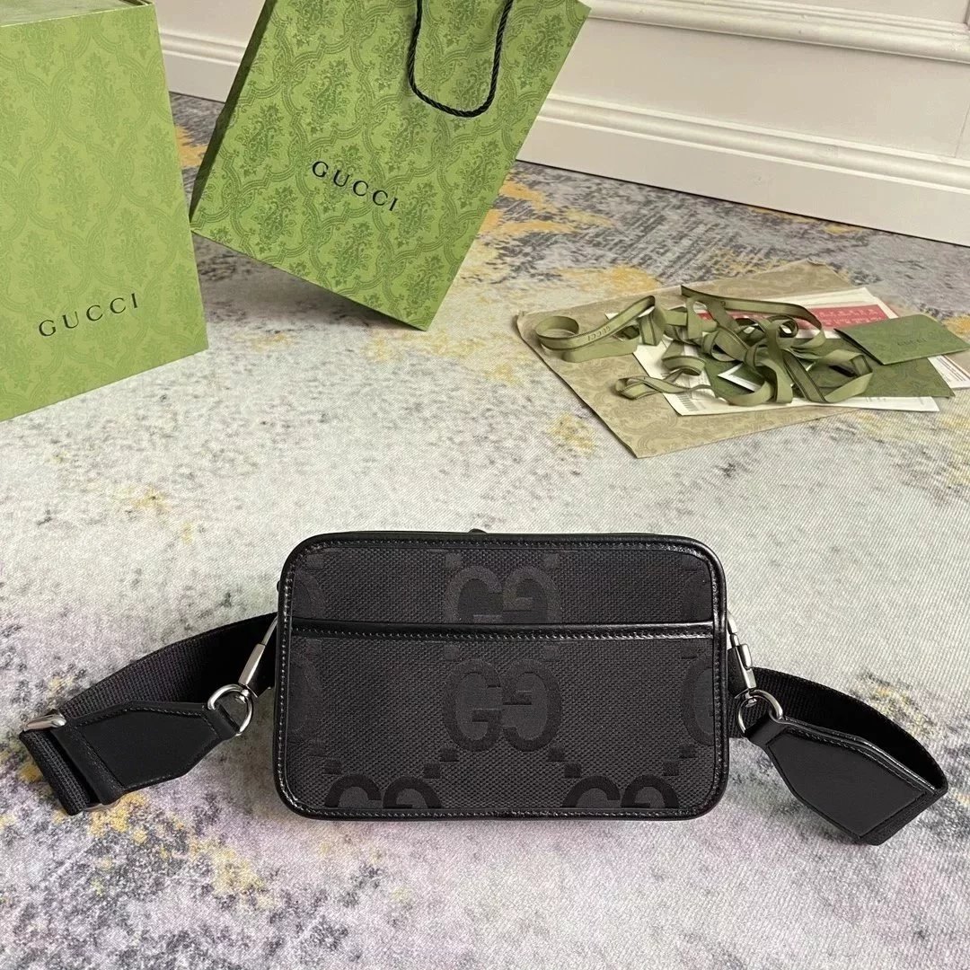 Black Printed Small Square Bag