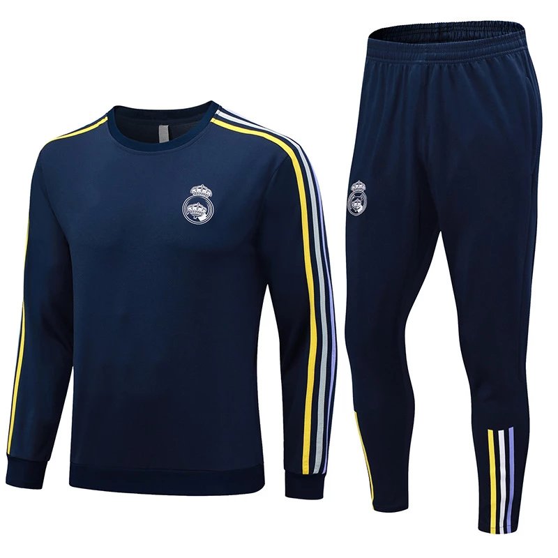 Real Madrid Royal Blue Round Neck 2324