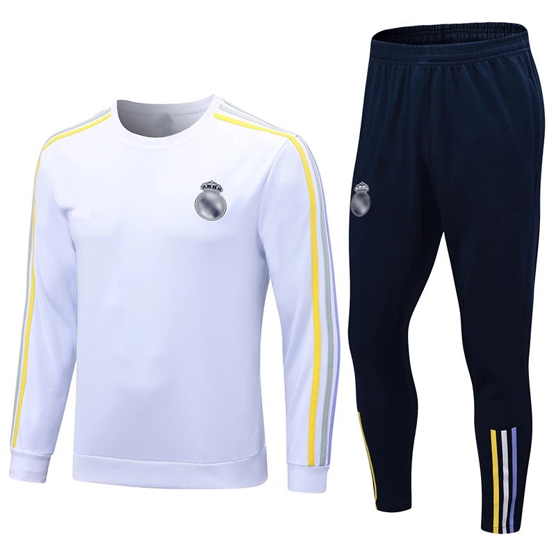 Real Madrid white round neck 2324