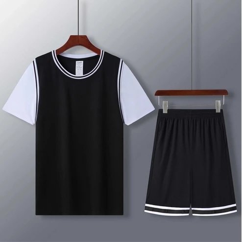 Black faux two-piece