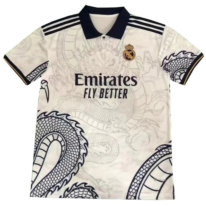 Real Madrid white Chinese dragon