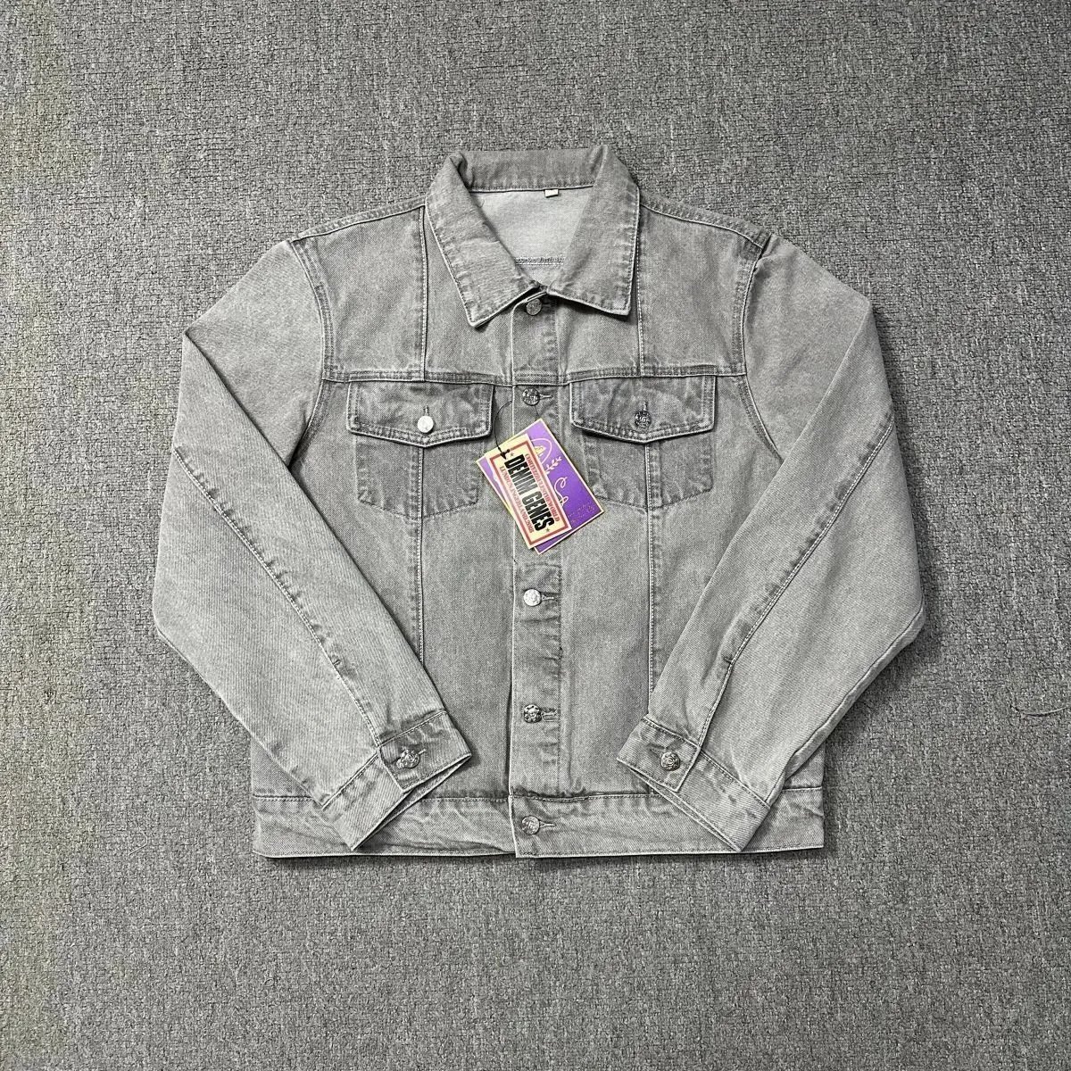 Gray denim jacket