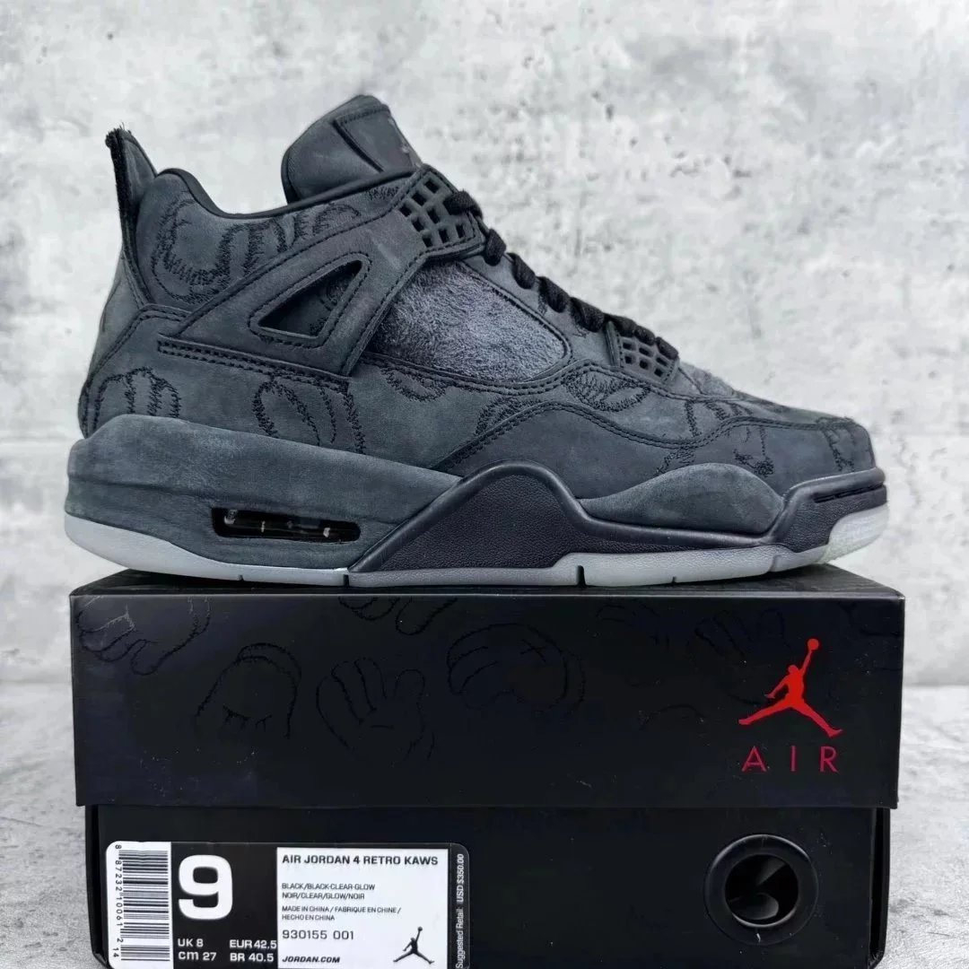 4 Kaws Black AJ4 930155-001