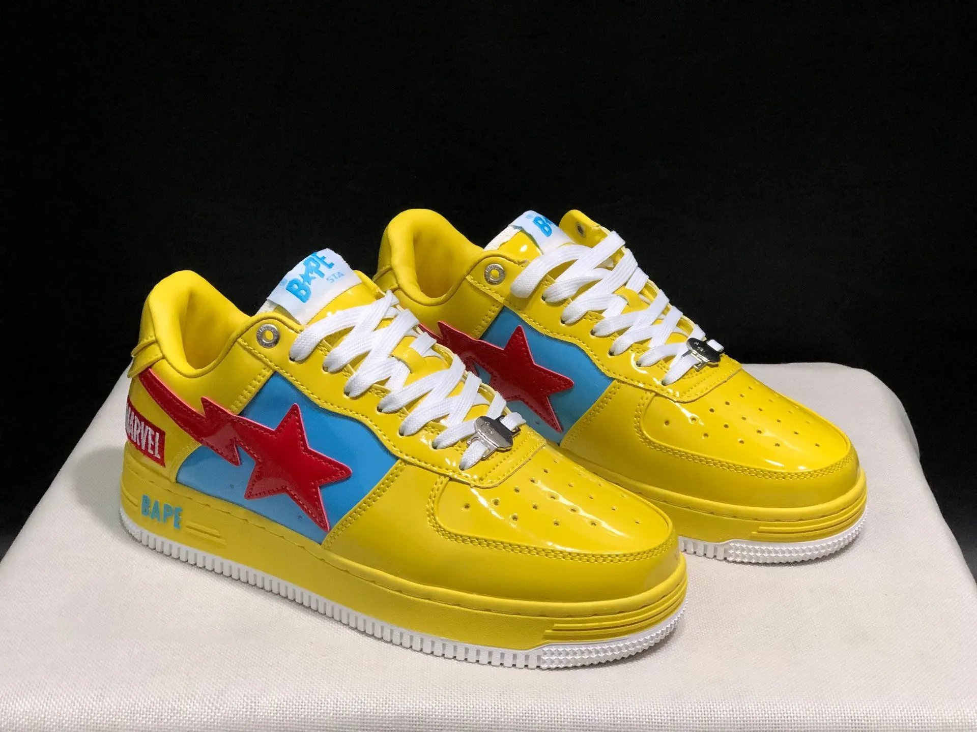 38 yellow red blue