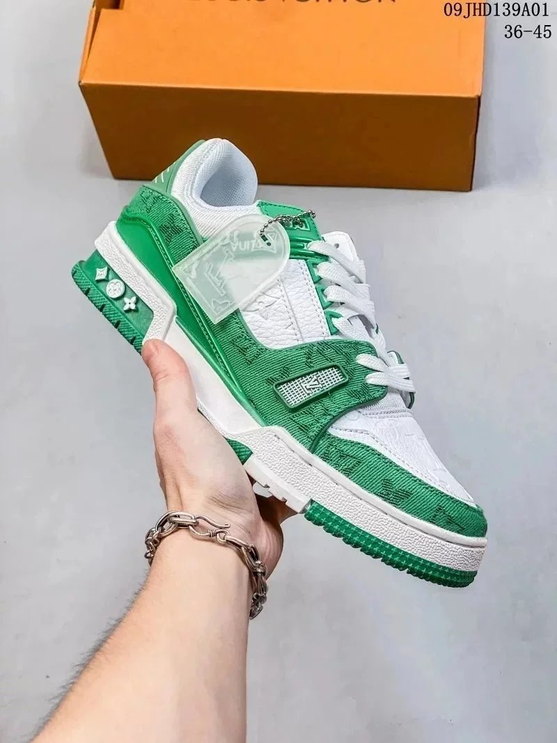 White and green