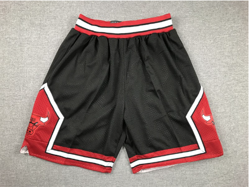Black with red and white edges, mesh pattern