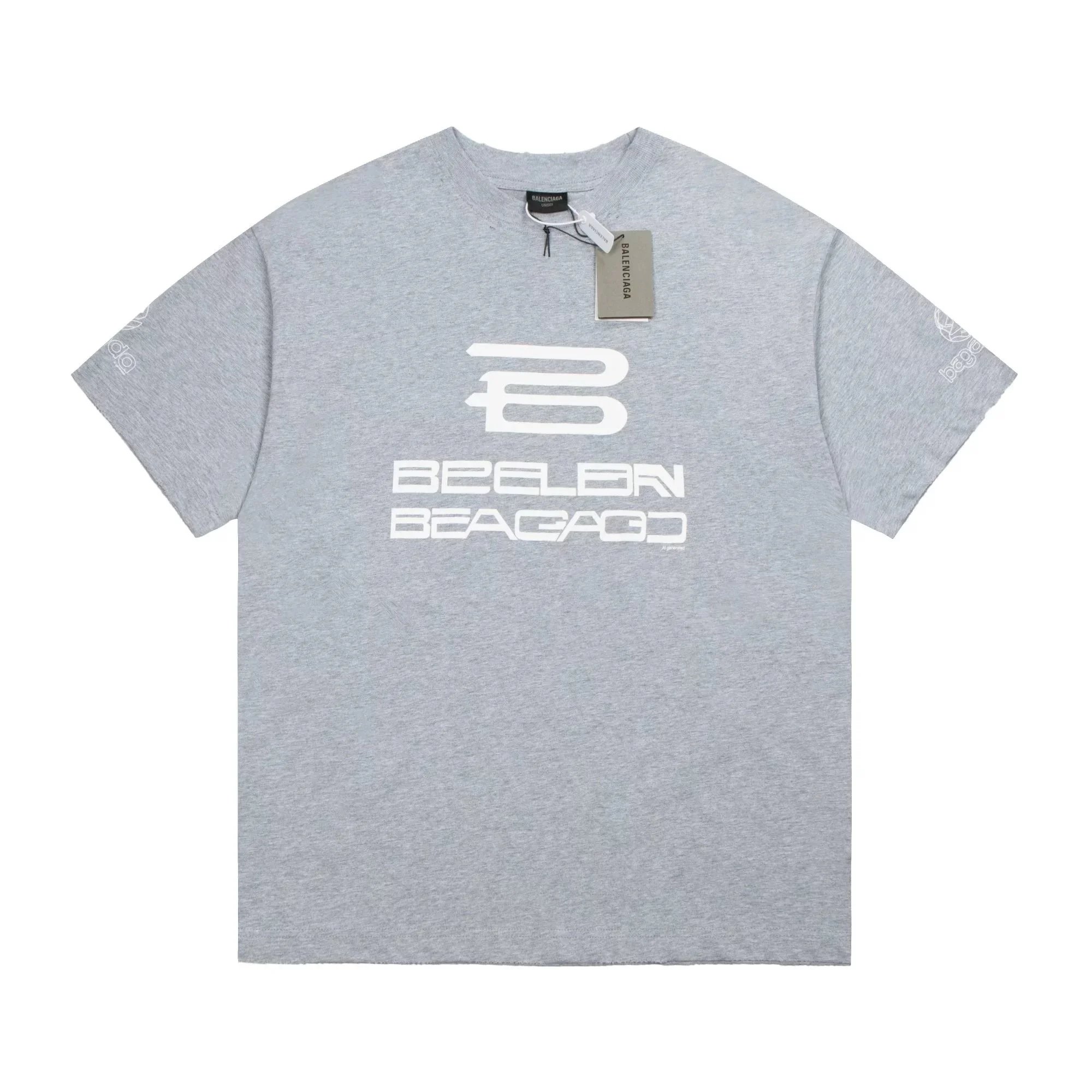 24ss AI Synthetic Letter T-Shirt Grey