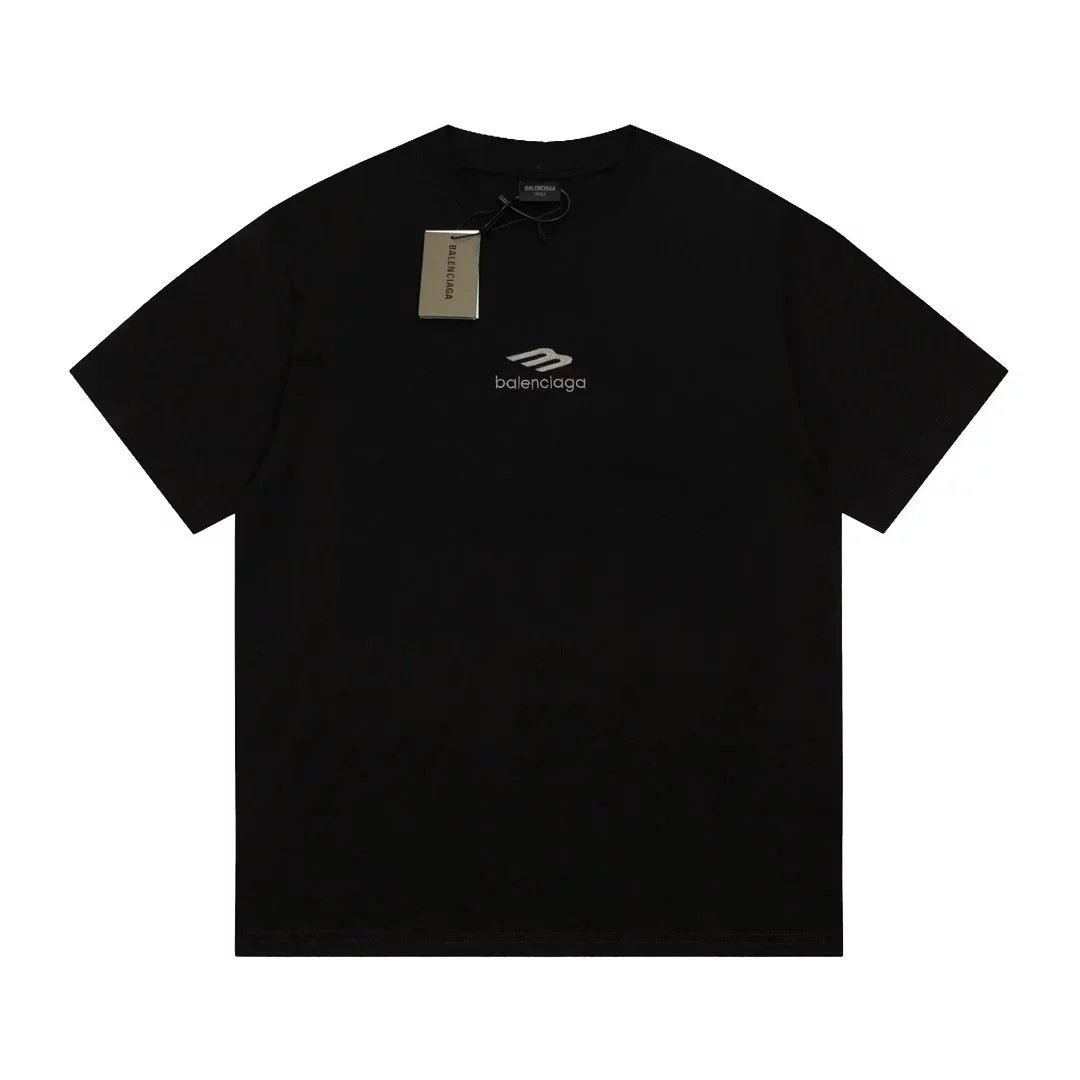 Embroidered logo front and back T-shirt