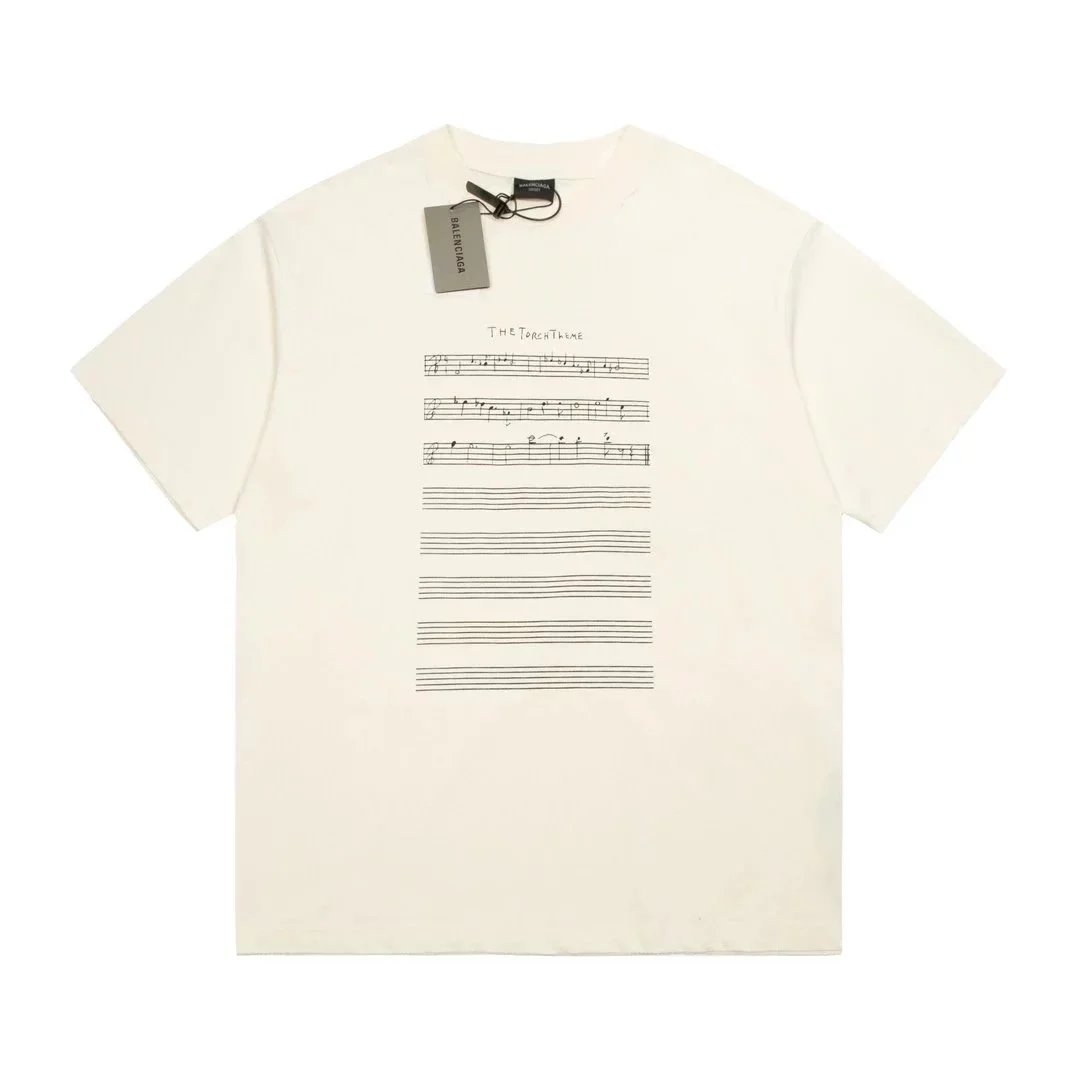 New note front and back printing T shirt