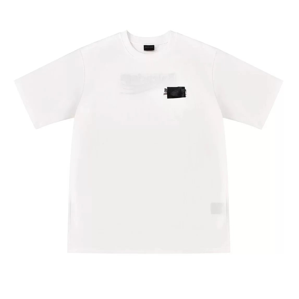 New rubber strip cola printed short-sleeved T-shirt white