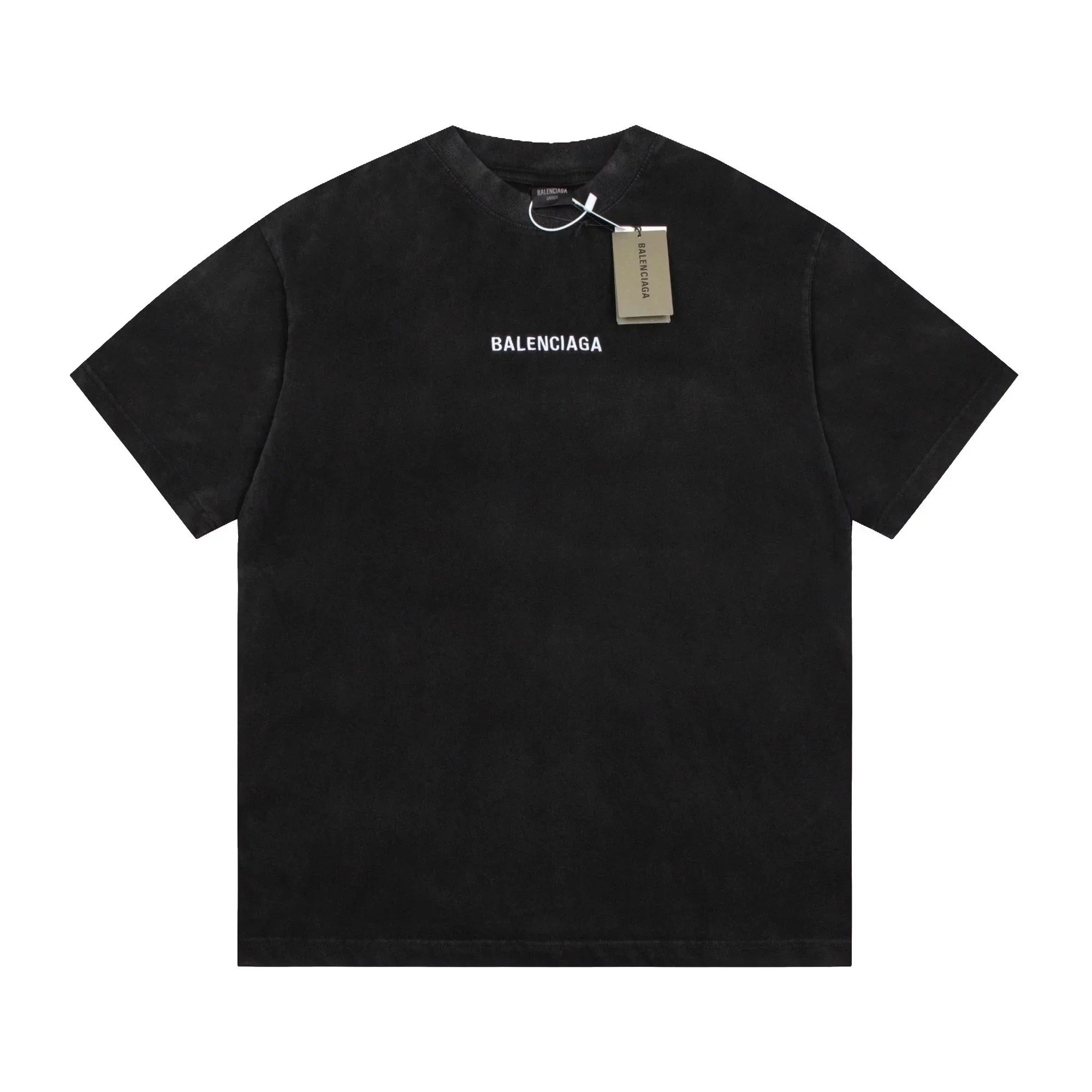 24ss front and back logo embroidery gradient old short sleeve