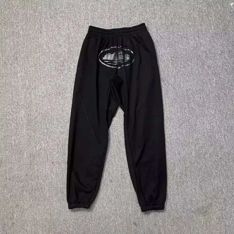 Sweatpants – Black with Silver Logo