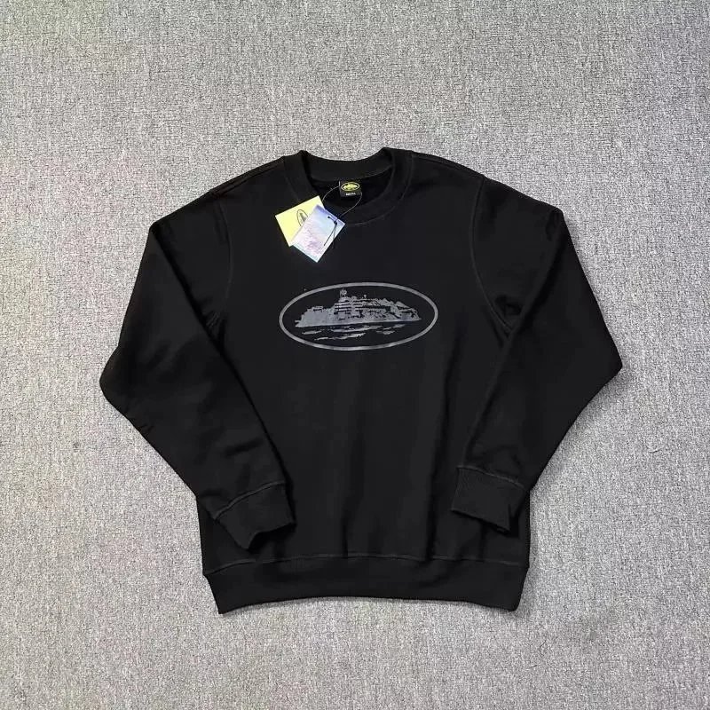 Sweatshirt – Black with Silver Label