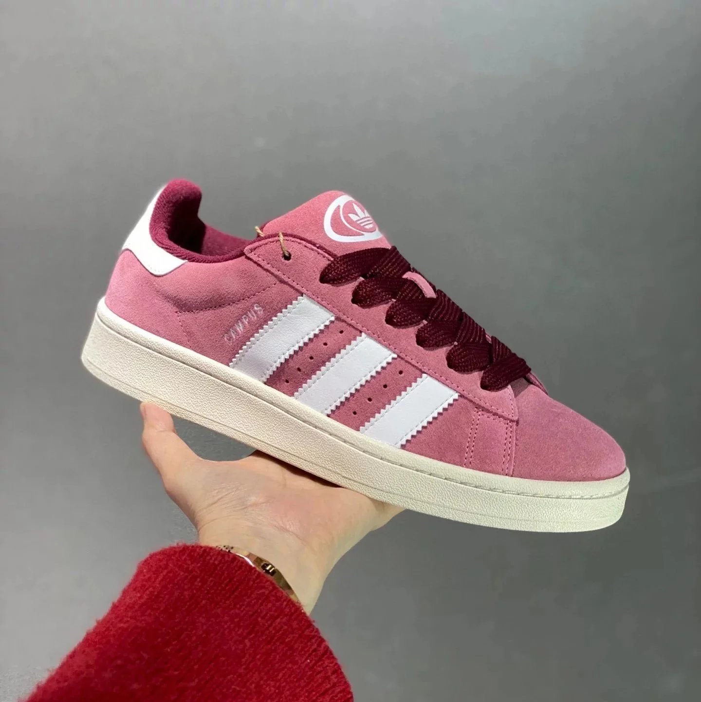 Pink and white