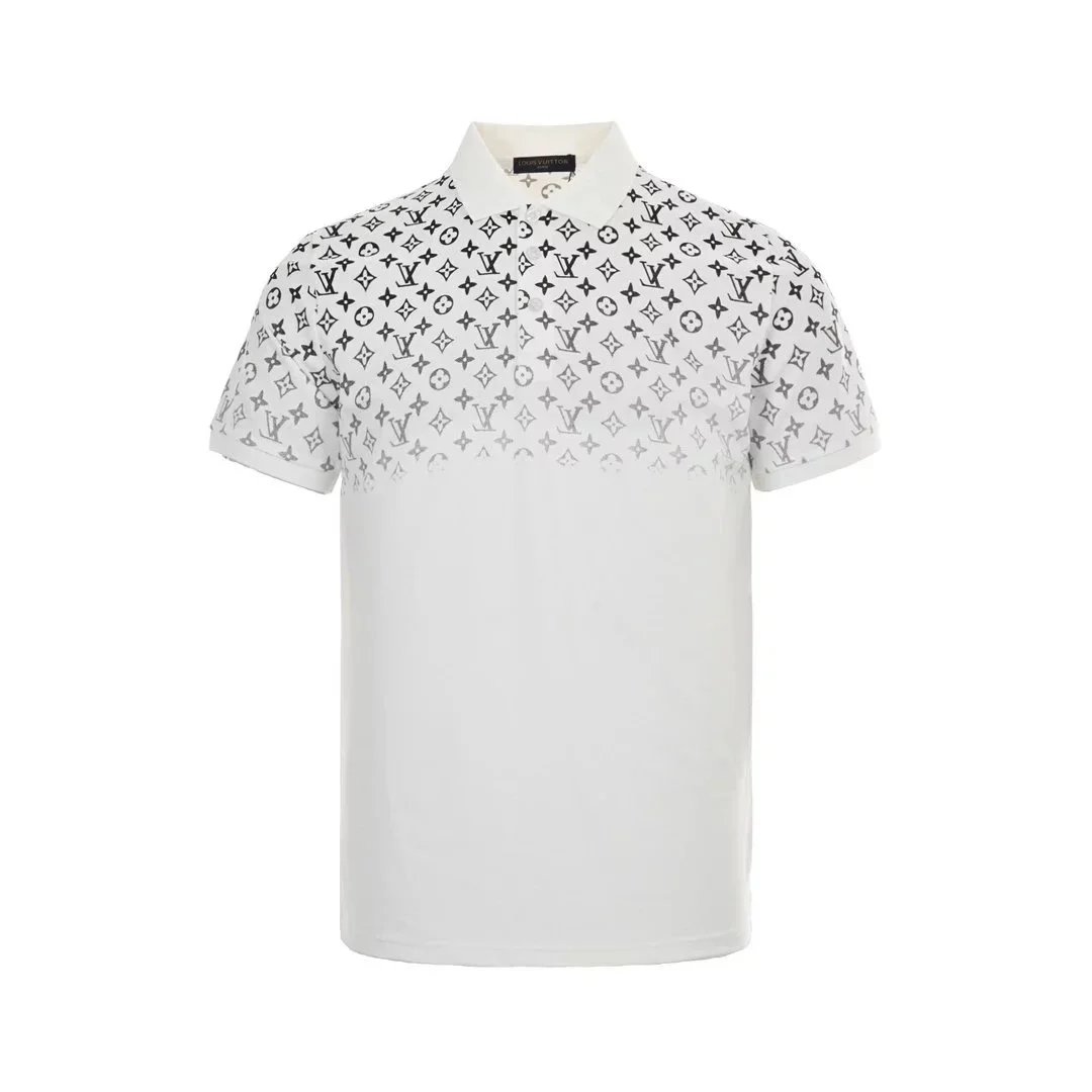 1 V 24 ss gradient printing Polo Short sleeve