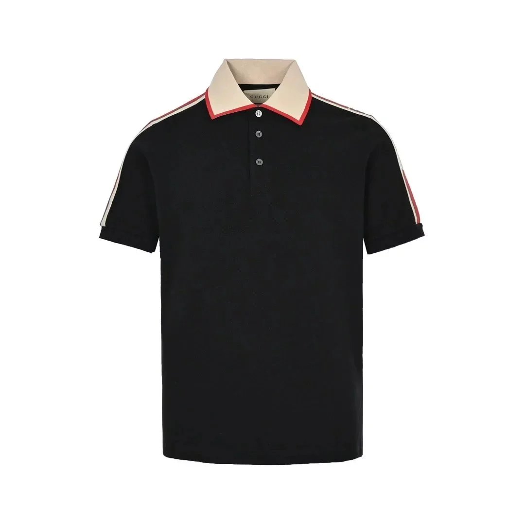 Gucci Classic shoulder jacquard webbing Polo Short sleeve