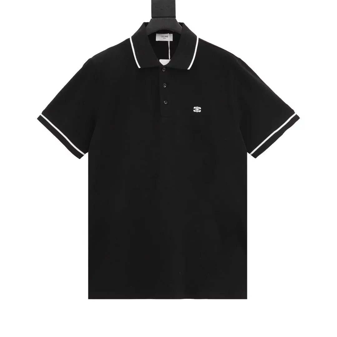 CELINE/Cailin Arc de Triomphe Small Embroidered Short Sleeve POL