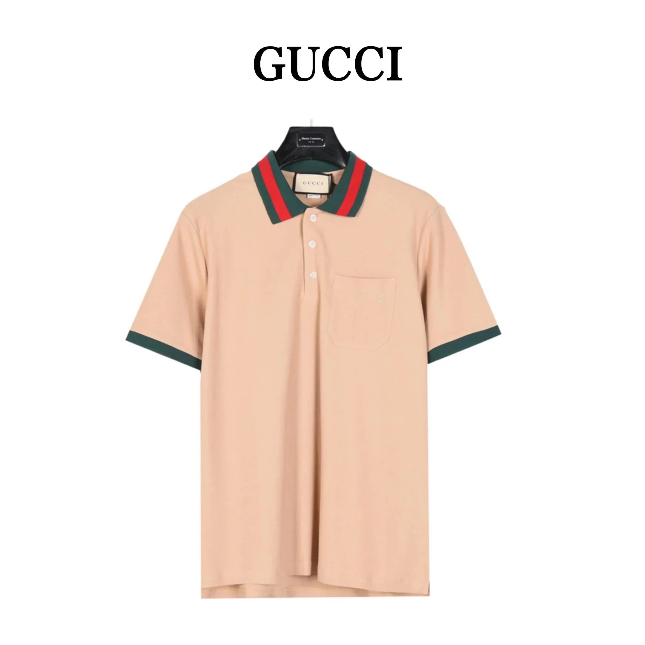 Gucci Short-sleeved color collar Polo shirt