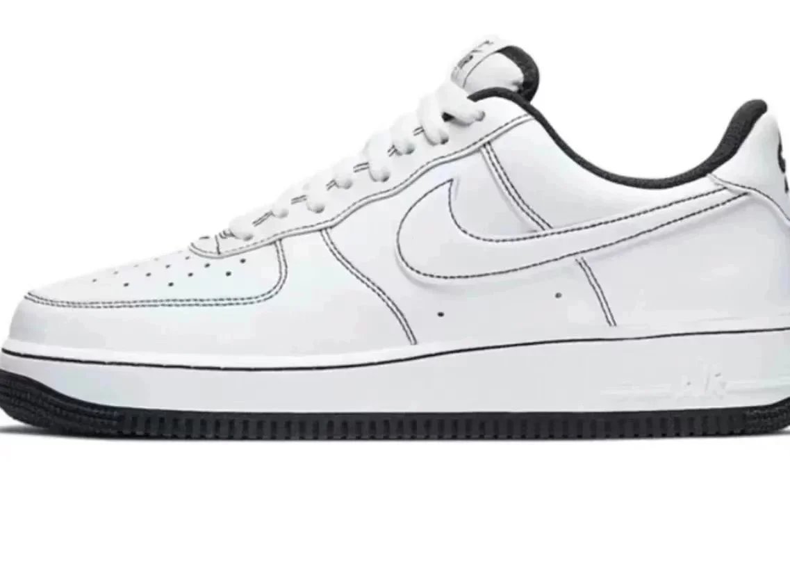AF1 Black Stitch CV1724-104