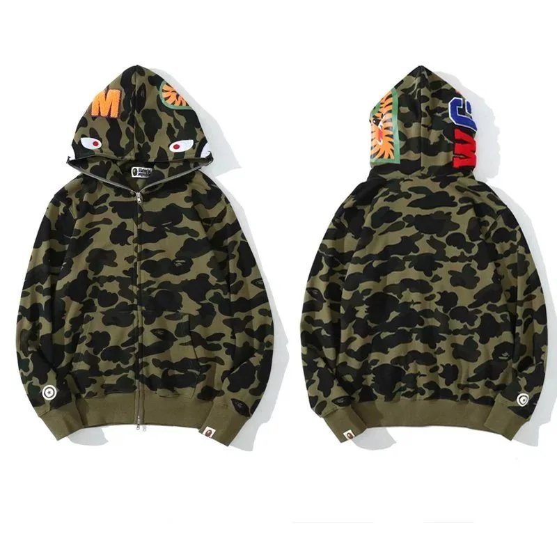Green camouflage 001 green, non-fleece-lined