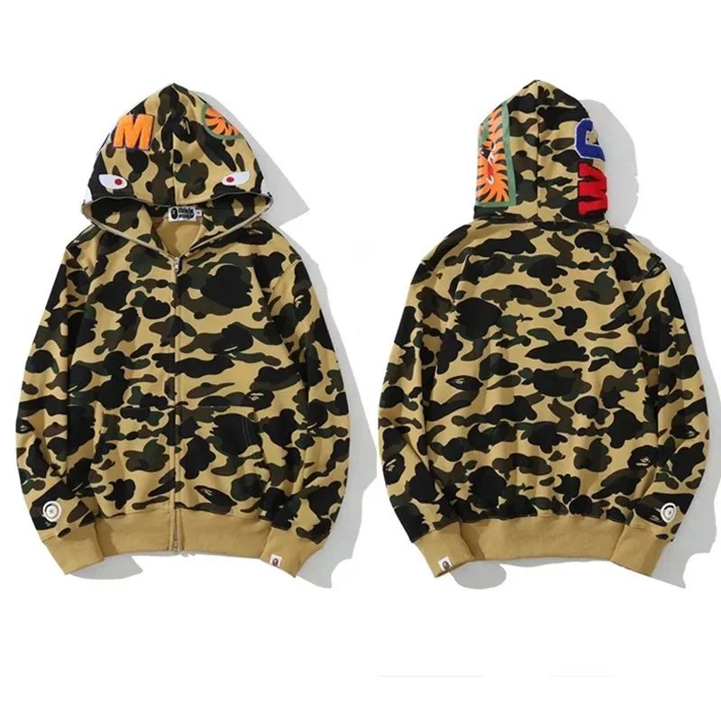 Yellow camouflage, style 001, yellow color, without fleece linin