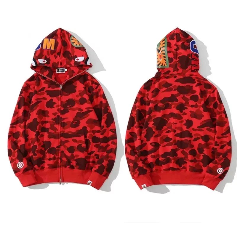 Red Camouflage 001 Red, Unlined