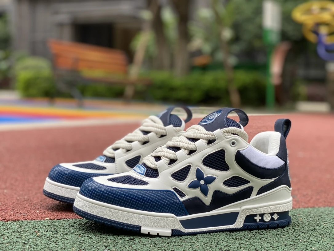 13 blue and white