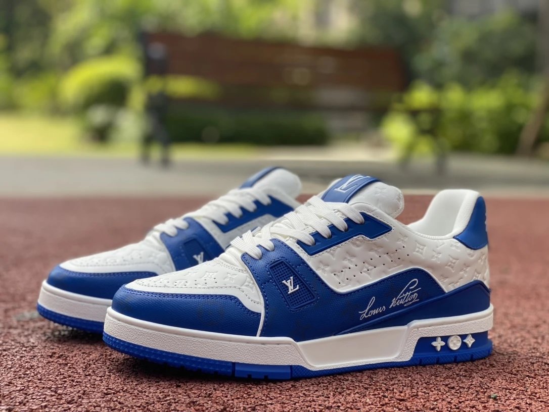20 blue and white