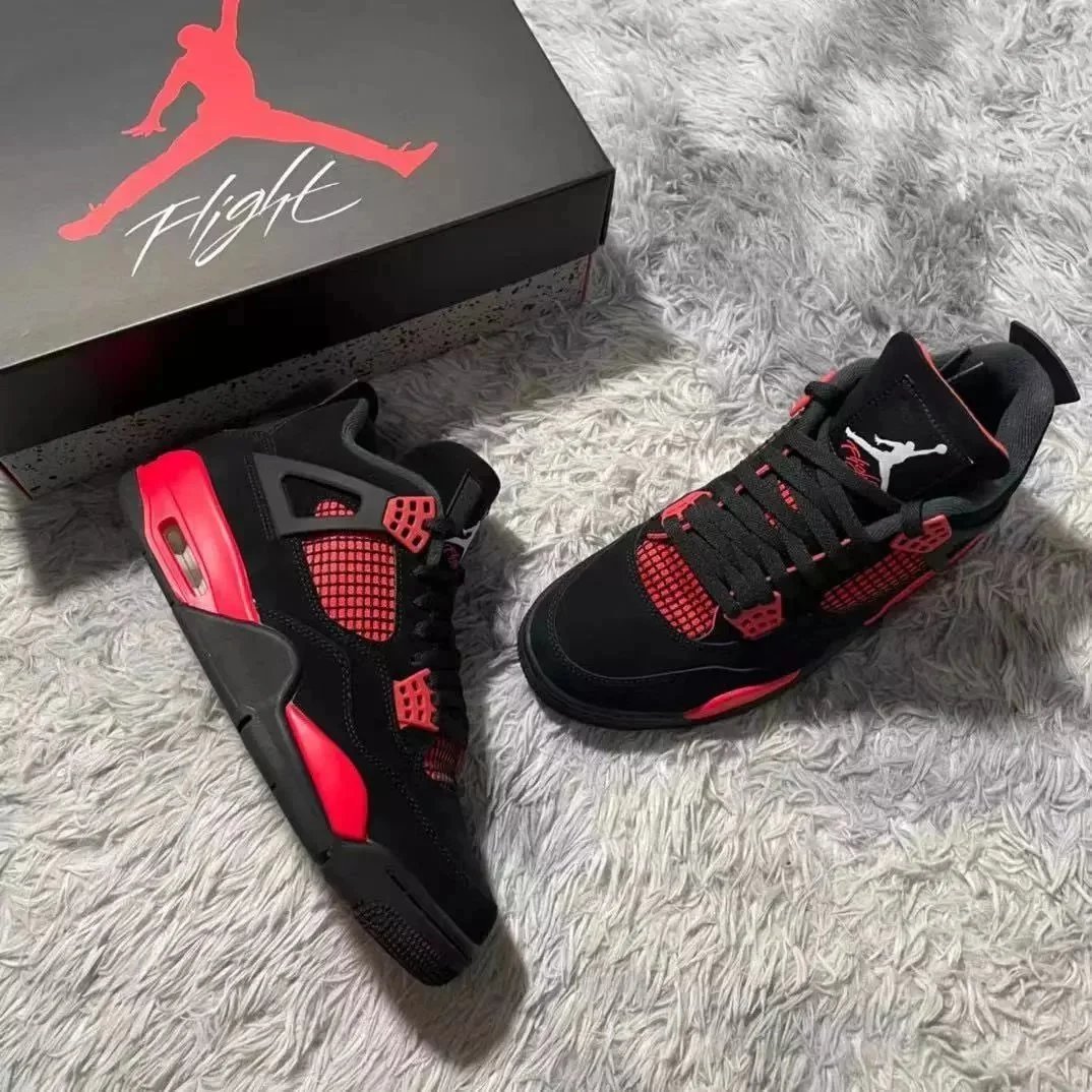 AJ4 Black and Red Thunder CT8527-016