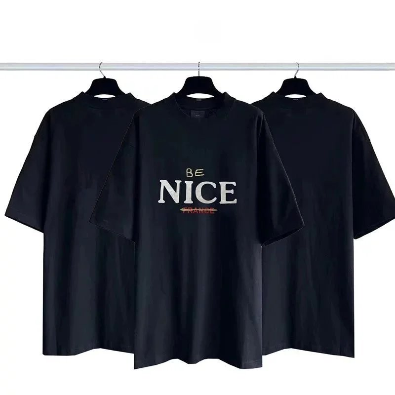 NICE letter-print short-sleeve