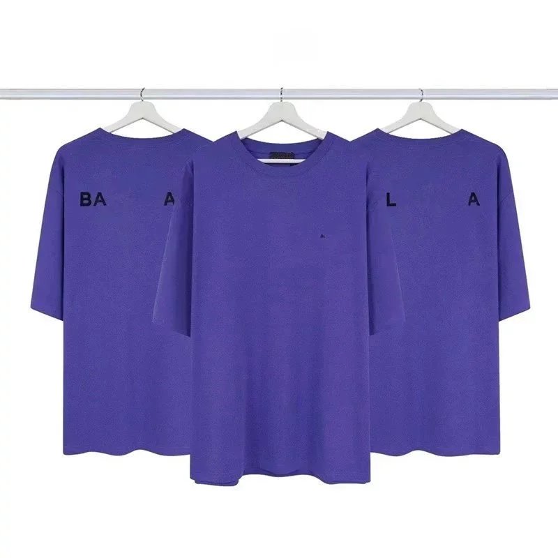 Embroidered short-sleeve, purple