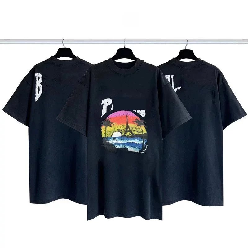 Coconut tree, iron tower, bat on the back; washed black, 65