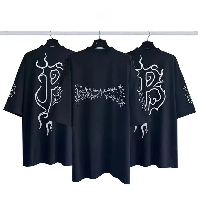 Flame letter logo, washed black