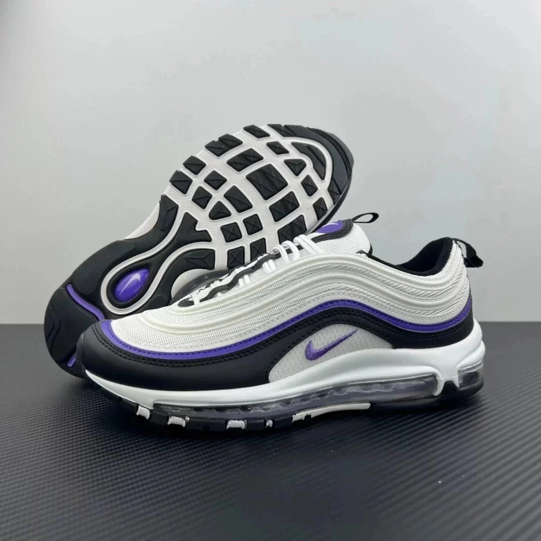Black, white, and purple