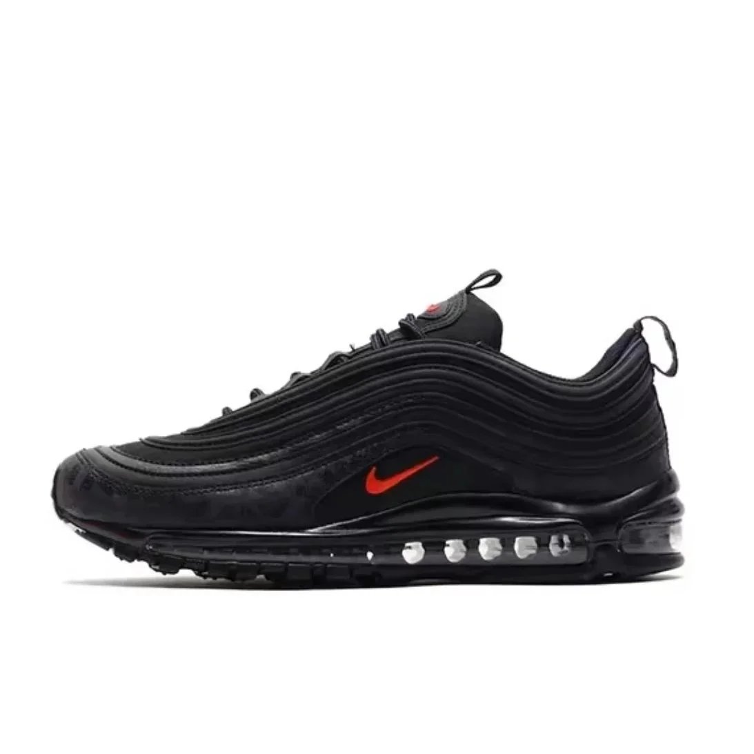 Black and red reflective