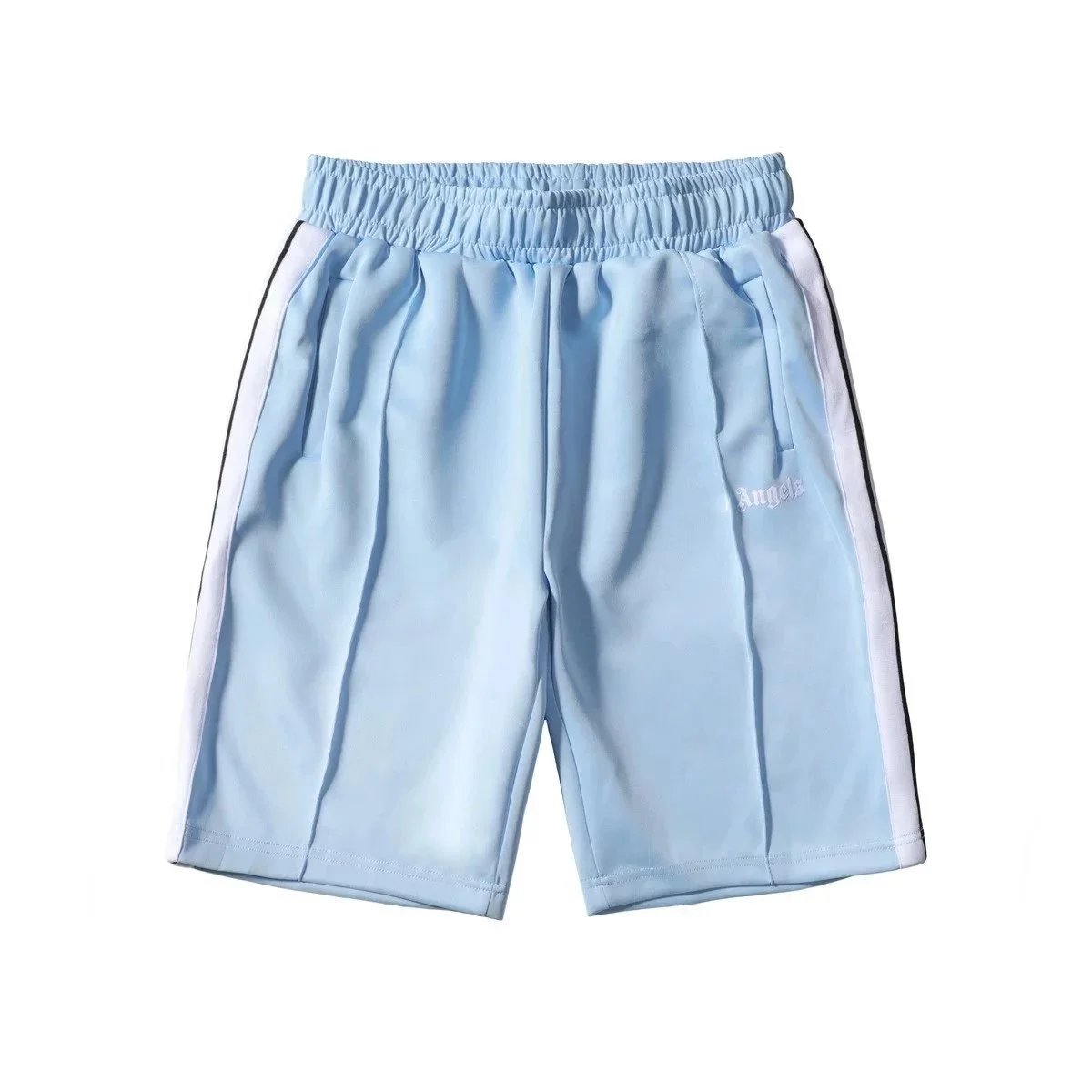 light blue shorts