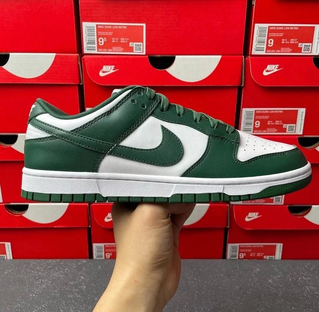 Varsity Green White and green