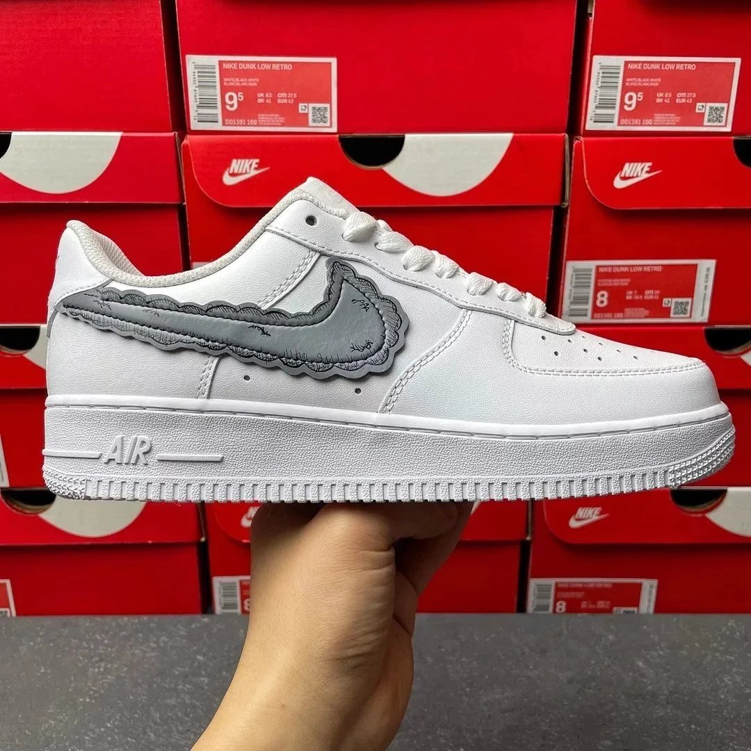 Sky High Farm Workwear x Kaws x AF 1 white