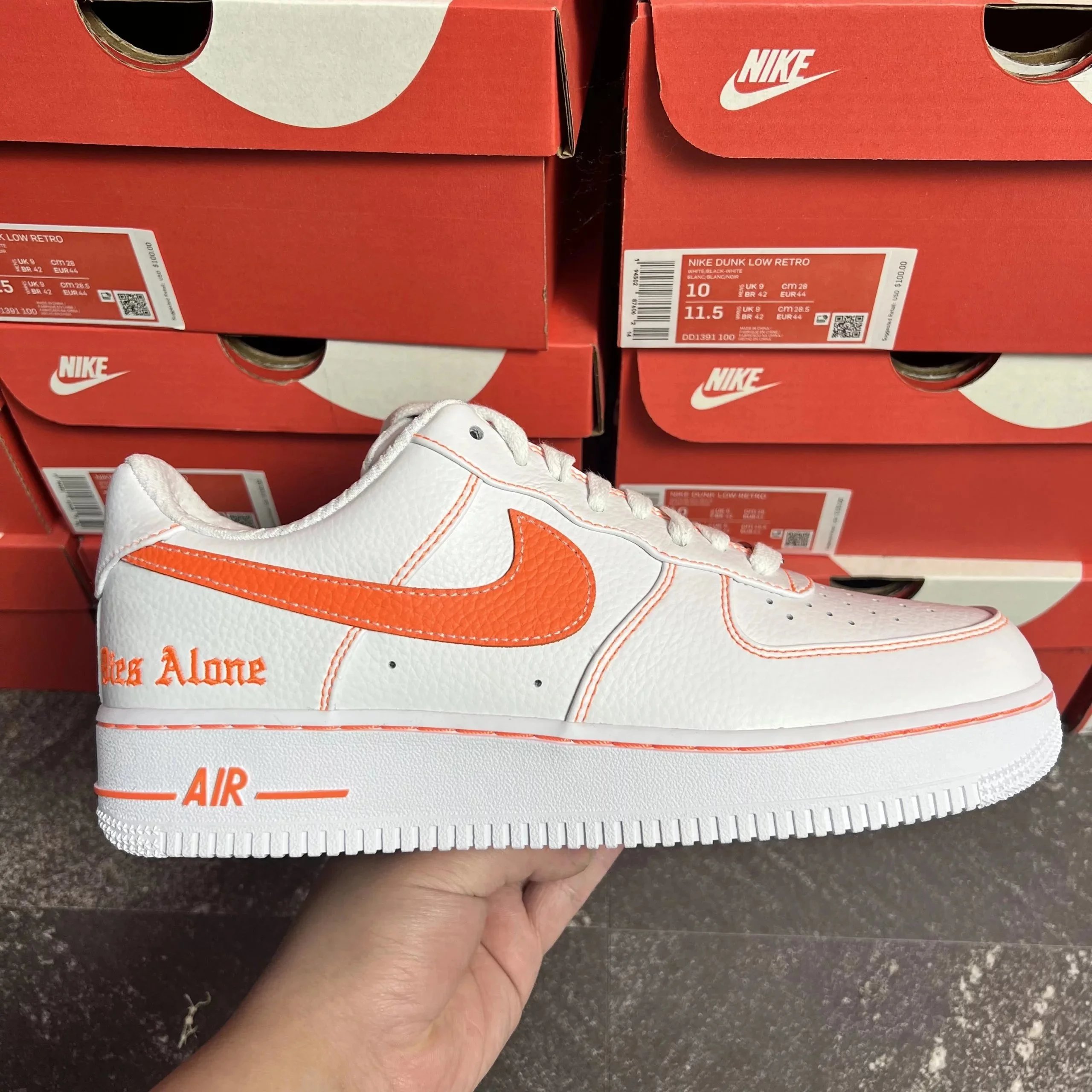Vlone x AF1 White-Orange AA5360-100